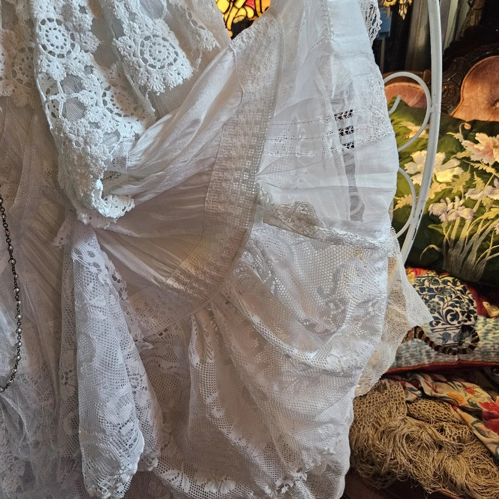 OOAK NWOT CUSTON LACE SKIRT - Picture 5 of 16